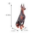 thumbnail image 3 of HUASHENG Highly Realistic Pinscher Solid Animal Model Ornament Exquisite Pet Dog Toy & Home Decor Item, 3 of 4