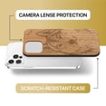 thumbnail image 6 of Case Yard Wooden Case Outside Soft TPU Silicone Slim Fit Shockproof Wood Protective Phone Cover for Girls Boys Men and Women Supports Wireless Charging Siberian Husky Design case for iPhone-12-Pro-Max, 6 of 7
