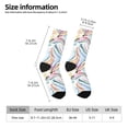 thumbnail image 6 of Uemuo Abstract Marble Texture Pattern Women's Crew Socks, Soft Durable Breathable Moisture-Wicking with Odor Control Cotton socks, 6 of 9