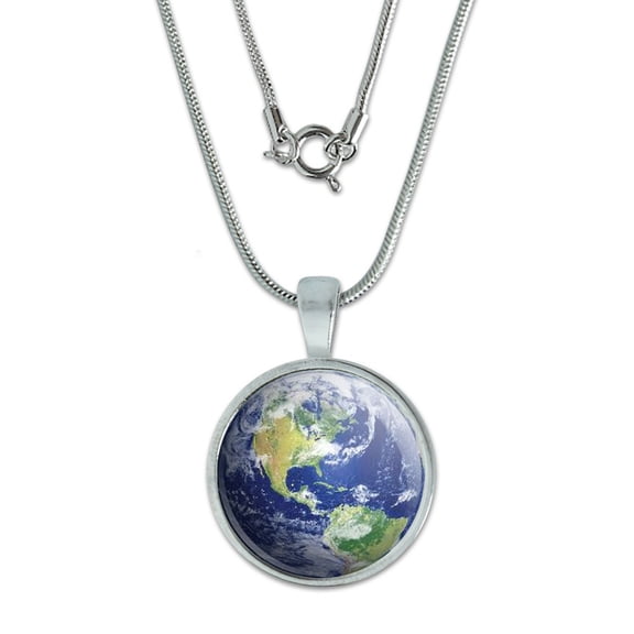 Earth - Planet - Globe Small Pendant