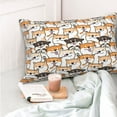 thumbnail image 4 of Kdxio Cotton Pillow Cases 20"x30" Pillowcases,Soft and Breathable Bedroom Pillow Cases-Shiba Inu Dog-No Pillow Core, 4 of 5