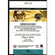Reggie Williams Rookie Card 2004 E-X Rookie Jersey Autographs Gold #50