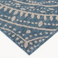 thumbnail image 6 of Mainstays Global Medallion Blue Polypropylene Outdoor Area Rug, 6'6"x9'6", 6 of 9