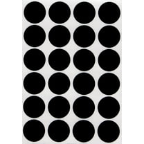 Royal Green Dot Stickers Labels - Black Circle Sticker 25mm - 120 Pack