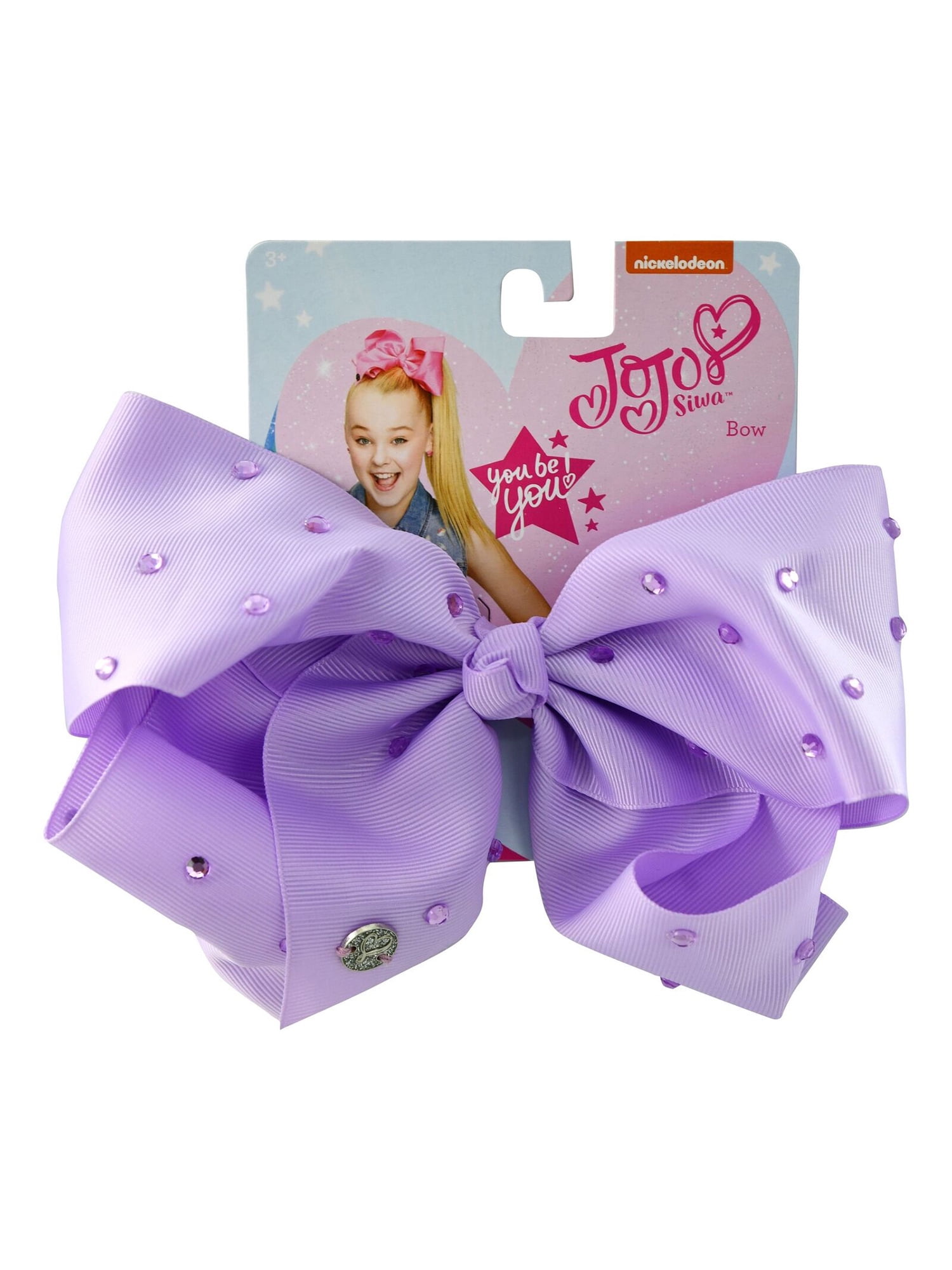 JOJO SIWA LICENSED LARGE BLACK HAIR BOW RHINESTONES CHILD GIRL FASHION ACCESSORY