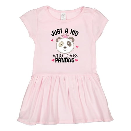 

Inktastic Cute Panda Gift for Girls Gift Toddler Girl Dress