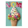 thumbnail image 2 of PHYHOO  Summer Ice Cream Garden Flag  Double Sided Small Burlap Holiday Polka Dots Flag for Outside Yard Welcome White, 2 of 6