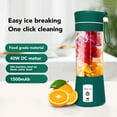 thumbnail image 4 of Mini Juicer Cup, High Speed Rotation Portable Blender  For Travel Blue,Green,Purple, 4 of 8