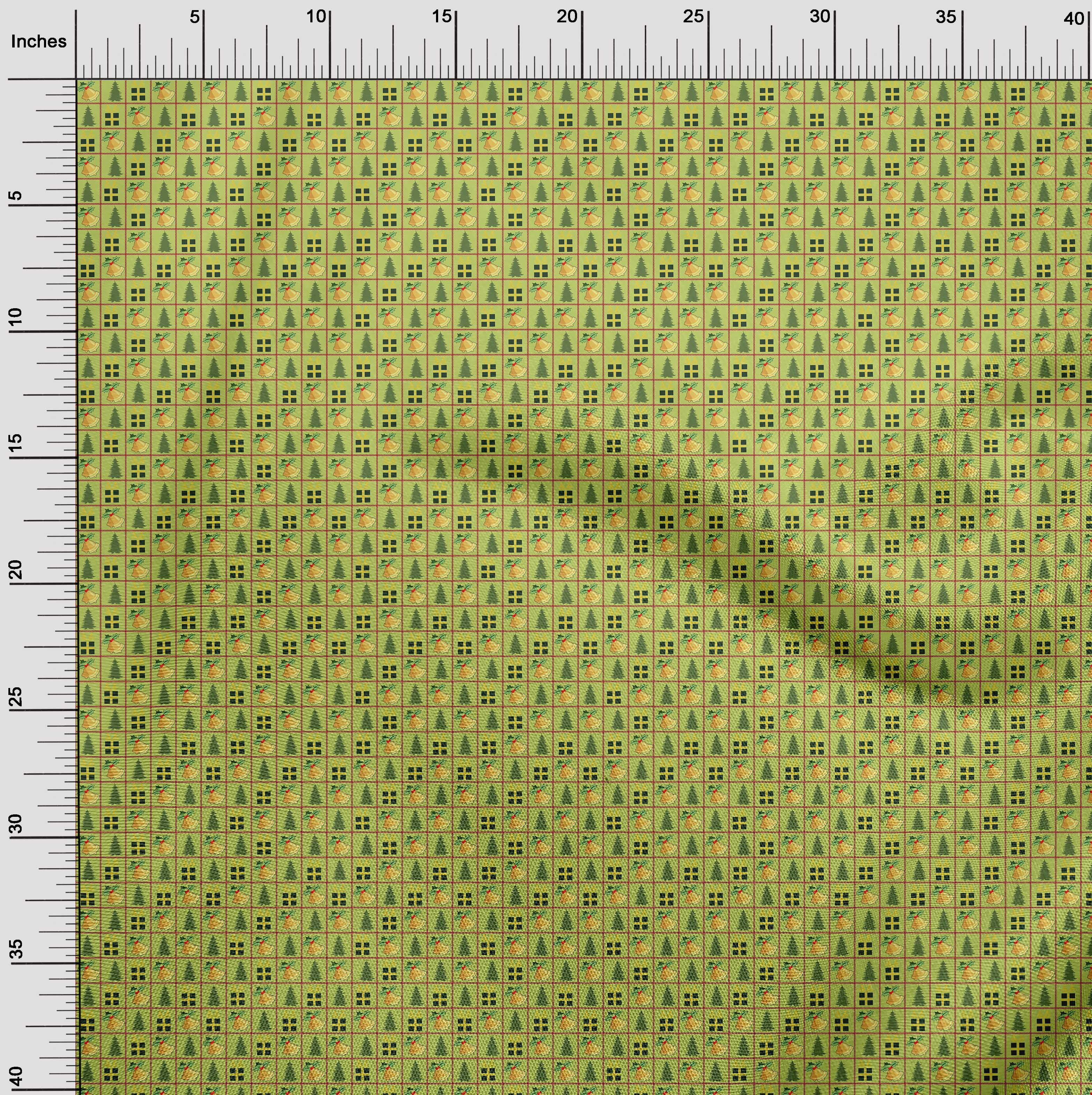oneOone Cotton Jersey Lime Fabric Christmas Craft Projects Decor Fabric Printed By The Yard 58 Inch Wide