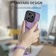 thumbnail image 5 of ELEHOLD for iPhone 11 Pro, Wallet Case with Card Slots,Rugged Shockproof Anti Scratch Kickstand with Hand Strap Wallet Case,Support Magnetic Car Mount, purple, 5 of 7