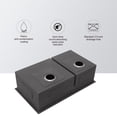 thumbnail image 5 of Double Bowl(60/40) Undermount Sink- 28"x19"x10" Double Bowl Kitchen Sink 16 Gauge with Two 10" Deep Basin, 5 of 7