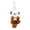 Brown, variant on Cat and Otter Plush Keychain Set, 5.9in Matching Animal Charms with Fish Accessory for Backpacks and Bags, Sweet Handheld Pendants for Friends,Khaki