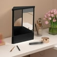 thumbnail image 2 of Non-Reversing Makeup Mirror - Glass, Slim Design, True Reflection - for Vanity/Beauty, Accurate Viewing, Anti-Flip, Home/Office, 2 of 4