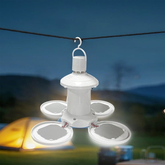 TTJ Gifts Foldable Led Emergency Light Rechargeable Football Shaped Bulb Portable Power Outage Camping Night Market Long Lasting Emergency Lantern Outdoor Light