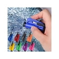 thumbnail image 2 of 1pc 2 In 1 Safety Belt Cutter Emergency Key Chain Car Escape Tool Metal Safety Hammer Mini Fire Hammer Life-Saving Hammer Car Emergency Escape Device, 2 of 4
