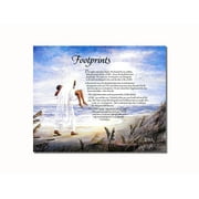 Footprints in the Sand Christian Religious Wall Picture 8x10 Art Print