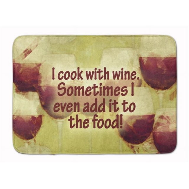Carolines Treasures SB3069RUG I Cook with Wine Machine Washable Memory Foam Mat