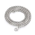 thumbnail image 3 of 3.5mm High-Polished Stainless Steel Braided Wheat Chain Necklace, 20 inches, 3 of 6