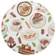thumbnail image 3 of Ryvnso Coffee and Tea Pots Round Plate Mats Dining Table Placemat Set of 4 for Holiday Decoration, 3 of 7