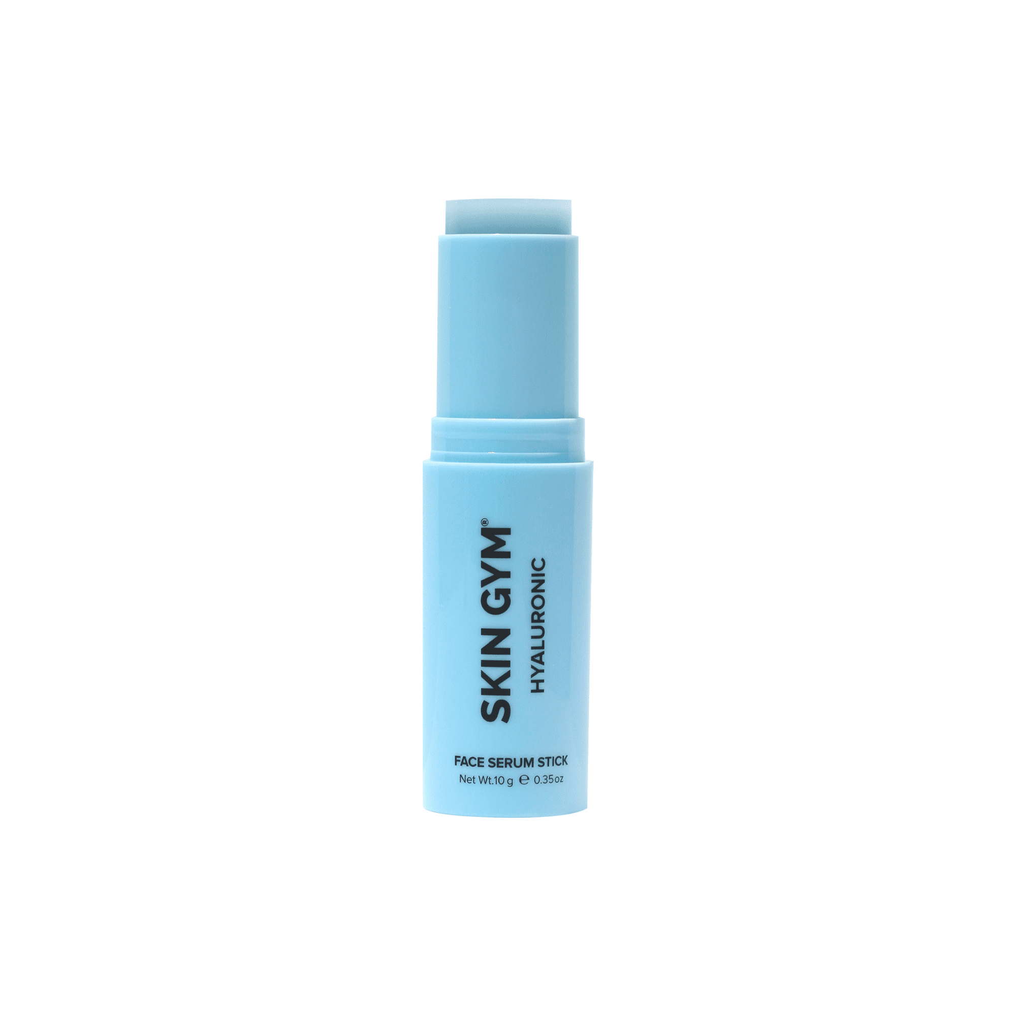 Skin Gym Hyaluronic Acid Face Serum Workout Stick, Moisturizes and Hydrates with Hyaluronic Acid, Vitamin C + Eggplant Fruit Extract, Peppermint Oil and Sunflower Seed Oil 0.35 oz