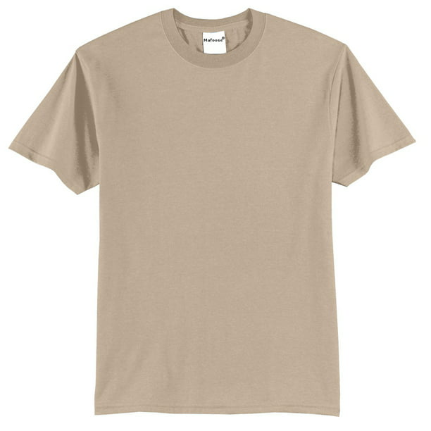 blanding ar skammel Mens Core Blend Cotton/Polyester Tee Shirt Desert Sand M - Walmart.com