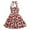 Watermelon Red, variant on Mercatoo 𝐏olka Dot 𝐕intage Patchwork Sleeveless Swing Dress for Girls Straps Retro Halterneck A Line Swing P𝐚rty Dresses