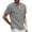 Grey, variant on Men's Solid Color Casual Button Down Short Sleeve Blouse - Lightweight Polyester, Relaxed Fit, Machine Wash - S-XXXXL