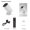 White UK, variant on MHXCV Smart Mini Projector Android 11, 720P Native 4K Decoding, Dual Band WiFi 6 BT 5.4, 180 Degree Rotatable Home Theater 30-100 inch / 76.2-254 cm