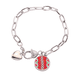 thumbnail image 1 of Pulsera de cadena de corazón Unbranded Totems antigua civilización dibujo Rojo Mexico, 1 of 3
