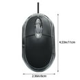 thumbnail image 4 of Durable Wired Game 3-Button Smooth Wheel Quiet Wired , 1200DPI Optical , Quiet Button, Ergonomic Shape, for Desktop Computers Laptops, 4 of 8