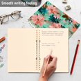 thumbnail image 5 of Wirebound Notebook Hardcover Spiral Notebooks Pink Abstract Floral Patterns, 60 Pages, 80 GSM, 5.7 x 8.3in, 5 of 7