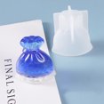 thumbnail image 3 of DIY Crystal Epoxy Mold Money Bag Lucky Bag Creative Money Bag Lucky Mirror Mold for Keychain Decorating Car Pendant, 3 of 10