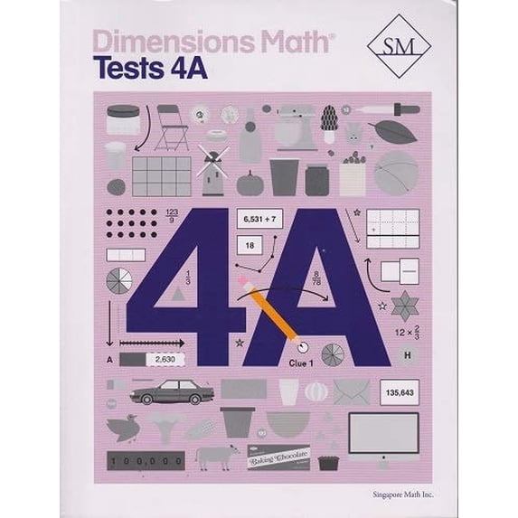 Pre-Owned Dimensions Math Tests 4A, 9781947226531, 1947226533, Paperback,