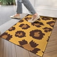 thumbnail image 4 of Yellow and Black Of Leopard Print Door Rugs,Washable Non Slip Door Mats Indoor,Decorative Door Mats,Entry Mat Indoor for Entrance,Bedroom,Kitchen,Bathroom,17"x30", 4 of 6
