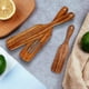 thumbnail image 2 of Juego de 12 espátulas de madera, juego de espátulas de teca, juego de utensilios de cocina con espátula de madera resistente al calor, cucharas de madera antiadherentes, 2 of 7