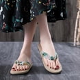 thumbnail image 2 of Wuffmeow Women Summer Concise Anti-slip Wear-resistance Flower Pattern Sweet Flip Flops, 2 of 5