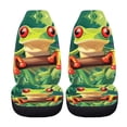 thumbnail image 5 of XYZCANDO Frog Pattern Car Seat Covers Easy to Install Comfortable Car Front Seat Covers Interior SUV Front Seats, Decorative Waterproof Auto Sedan, 5 of 10