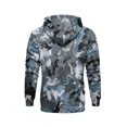 thumbnail image 5 of Camo Mens Hoodies Pullover Midweight Graphic Casual Mens Sweatshirts Hoodies Long Sleeve Drawstring Hood with Pockets Royal Blue S, 5 of 5
