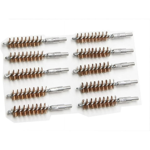 Cal 357, 9, 380, 38 Special, Pistol Bore Brushes, 10-Pack, Phos Bronze