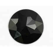 Round Acrylic Gemstones High Quality Pro Grade 50mm Jet Black H101 - 4 Pieces