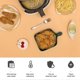 thumbnail image 1 of 200pcs Heat Resistant Air Frying Pan Paper Nonstick Air Fryer Liners 8.5 Inch Square Oil Paper for Air Fryer Pans Bamboo Steamer Easy to Clean, 1 of 5