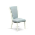 thumbnail image 3 of East West Furniture Verona 39" Fabric Dining Chairs in White/Blue (Set of 2), 3 of 9