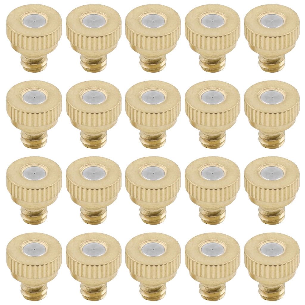 20PCS Brass Misting Nozzles Water Mister Sprinkle For Cooling System Garden Tool 