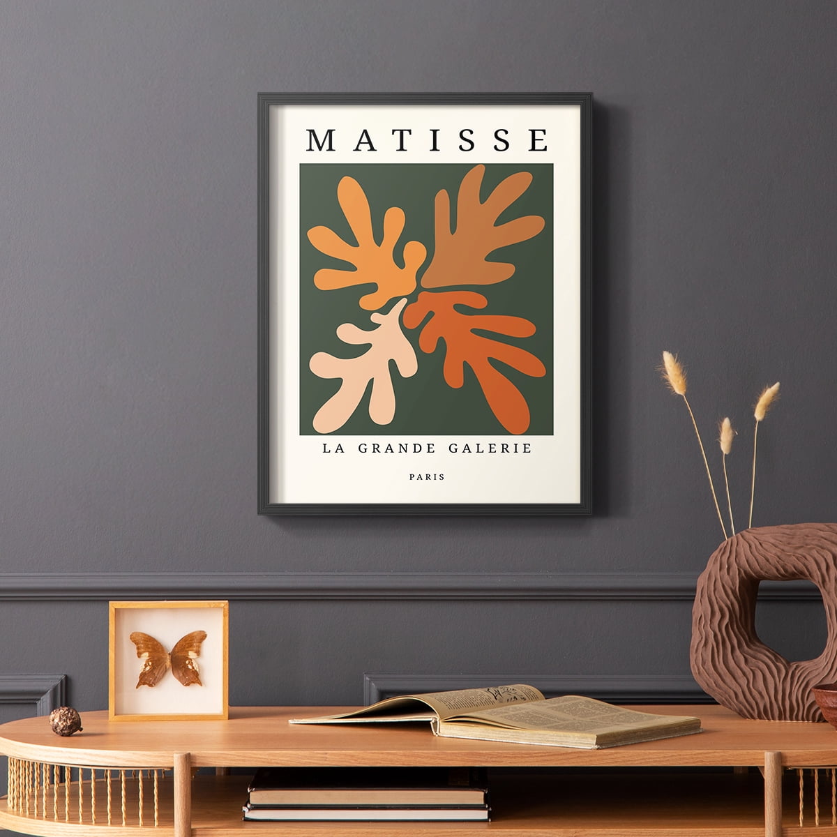 Matisse CCCLXXXV in Black Solid Wood 8 x 10 Framed Print