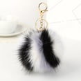 thumbnail image 4 of Yesbay Multi Color Faux Fur Fluffy Ball Key Chain Car Keyring Bag Hanging Pendant Gift,Key Chain, 4 of 7