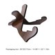 thumbnail image 3 of Soporte de guitarra de madera duradero con bordes de cuero para violonchelo/mandolina/banjo/nogal, 3 of 9