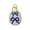 Blue bow, variant on Customizable Oval Charm Bead Pendant for Necklace Earring Handmade Projects