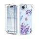 thumbnail image 1 of wonima11 for iPhone 17 Air Case,[3 in 1] with Screen Protector & Camera Lens Protector, Flower Pattern Design,Clear Soft Shockproof Slim Floral Phone Cover for Women Girls 2025 6.5" (Lavender/Purple), 1 of 1