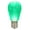 Green, variant on Vickerman S14 LED Green Faceted Replacement Bulb E26 Nickel Base, 10 Bulbs per Pack.