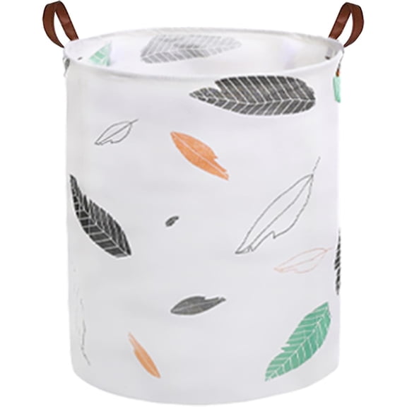 Collapsible Laundry Basket in Bedroom Waterproof Laundry Hamper in Bathroom Large Laundry Bag in College Dormitory Cloakroom Livingroom Nursery Organizer Toy Bin Autumn leaf-007